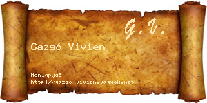 Gazsó Vivien névjegykártya